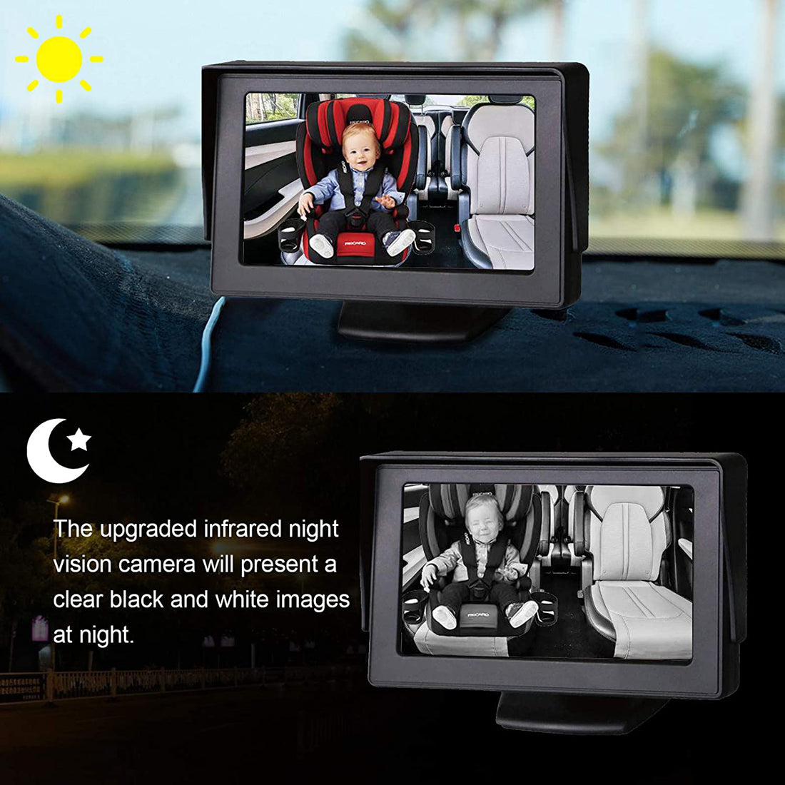 RH-B06 4.3 Inch Baby Safety Monitor Waterproof Night Vision Car Back Seat Camera RH-B06 4.3 Inch Baby Safety Monitor Waterproof Night Vision Car Back Seat Camera